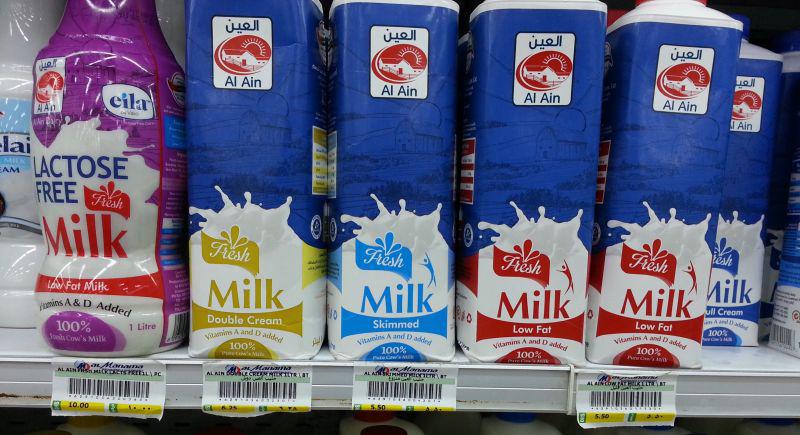 Молоко 1 литр 5,5 – 10 дирхамов
